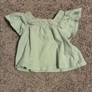 Carter's Green Baby Top Size 12M EUC